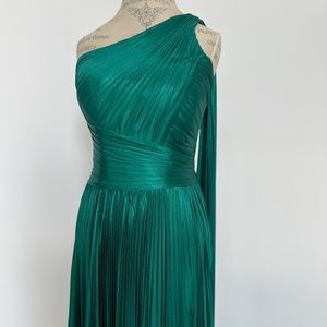 Catwalk Dress Metallic Esmerald color